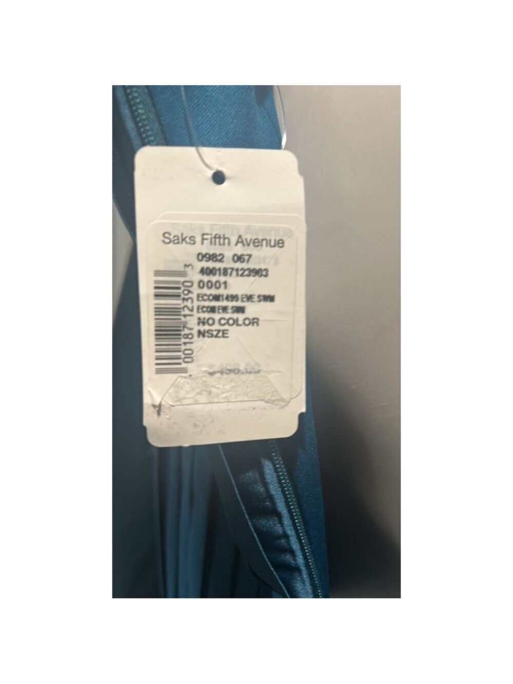 Women's Mac Duggal Teal Pleated Long Sleeve Gown Size 14 - Picture 10 of 10